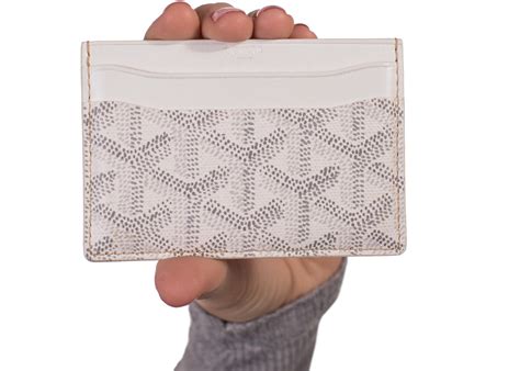 goyard cardholder white|goyard card holder inside.